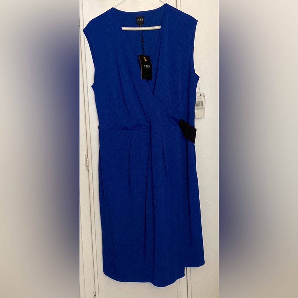 ABS Ladies 1X Knit Dress in Royal Blue